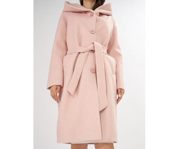 Пальто демисезонное розового цвета 42116R