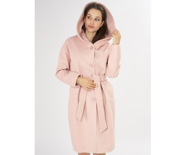 Пальто демисезонное розового цвета 42116R