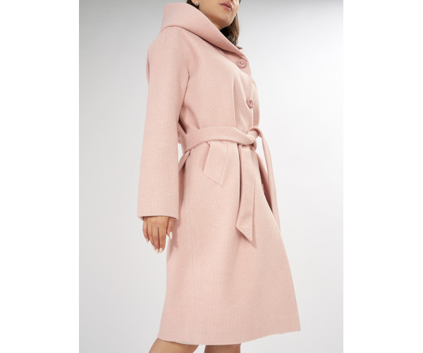 Пальто демисезонное розового цвета 42116R
