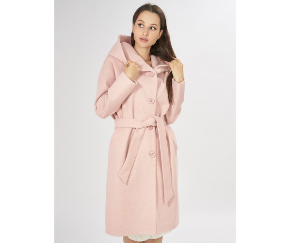 Пальто демисезонное розового цвета 42116R