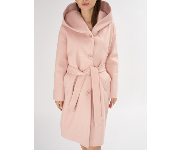 Пальто демисезонное розового цвета 42116R