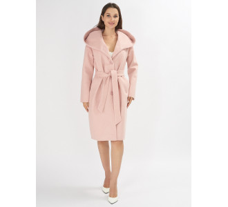 Пальто демисезонное розового цвета 42116R