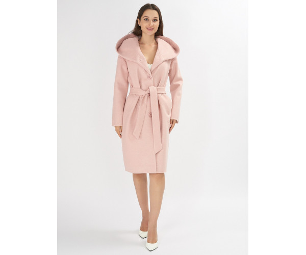 Пальто демисезонное розового цвета 42116R