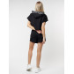 Костюм шорты и топ черного цвета 21117Ch