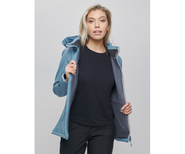 Костюм  женский голубого цвета 02032Gl