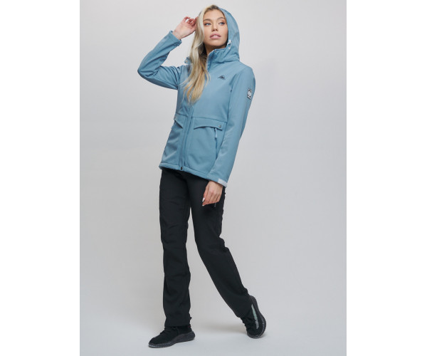 Костюм  женский голубого цвета 02032Gl