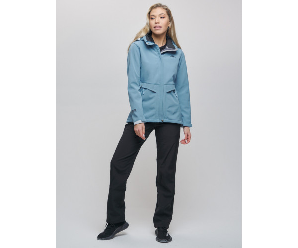 Костюм  женский голубого цвета 02032Gl