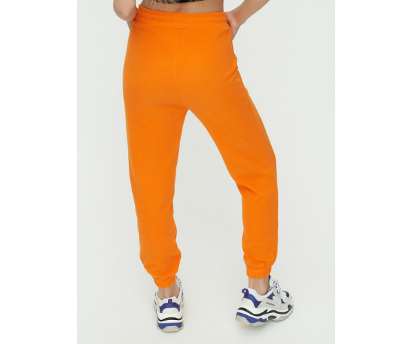 Штаны джоггеры женские оранжевого цвета 1302O