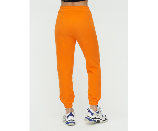 Штаны джоггеры женские оранжевого цвета 1302O