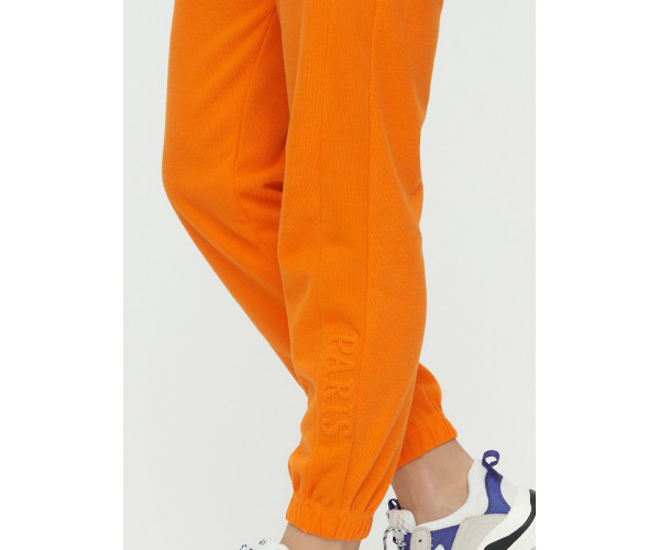 Штаны джоггеры женские оранжевого цвета 1302O