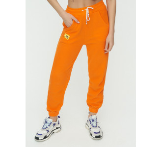 Штаны джоггеры женские оранжевого цвета 1302O