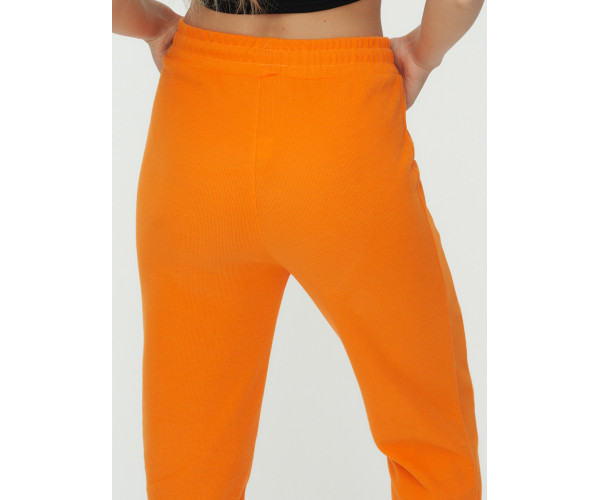 Штаны джоггеры женские оранжевого цвета 1302O