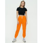 Штаны джоггеры женские оранжевого цвета 1302O