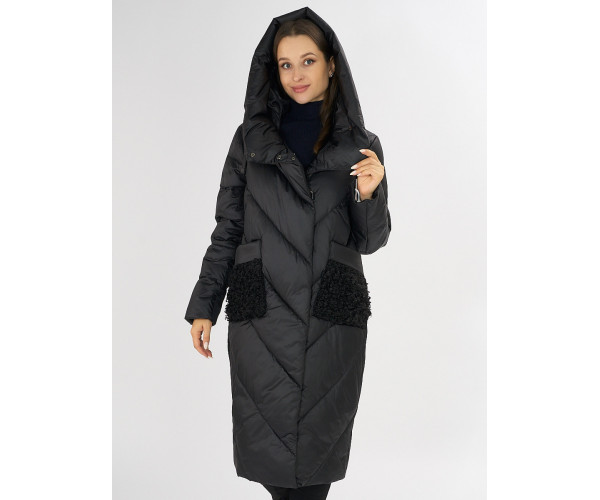Куртка зимняя черного цвета 72185Ch