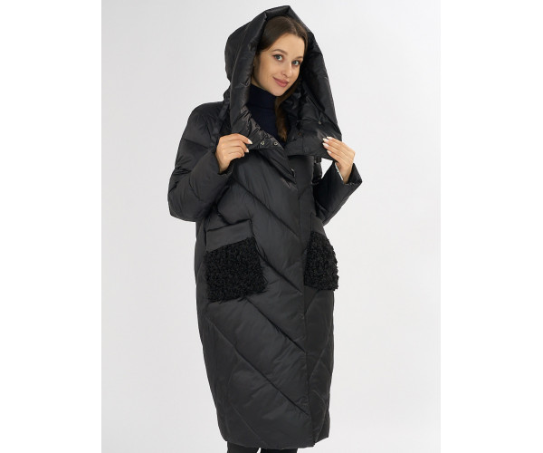 Куртка зимняя черного цвета 72185Ch