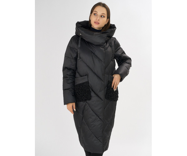Куртка зимняя черного цвета 72185Ch