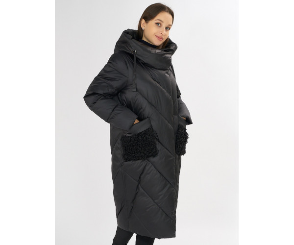 Куртка зимняя черного цвета 72185Ch