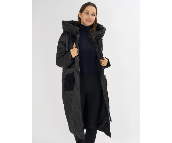 Куртка зимняя черного цвета 72185Ch