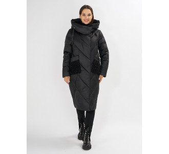 Куртка зимняя черного цвета 72185Ch