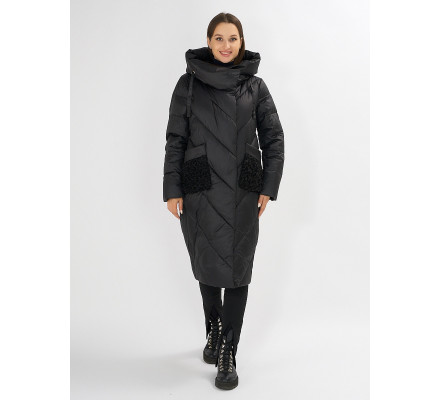 Куртка зимняя черного цвета 72185Ch