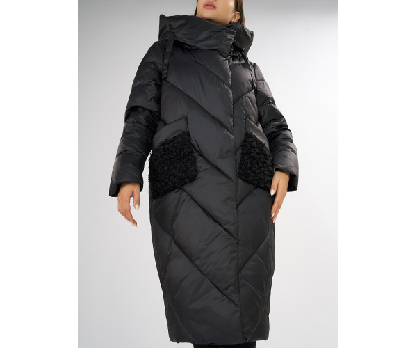 Куртка зимняя черного цвета 72185Ch