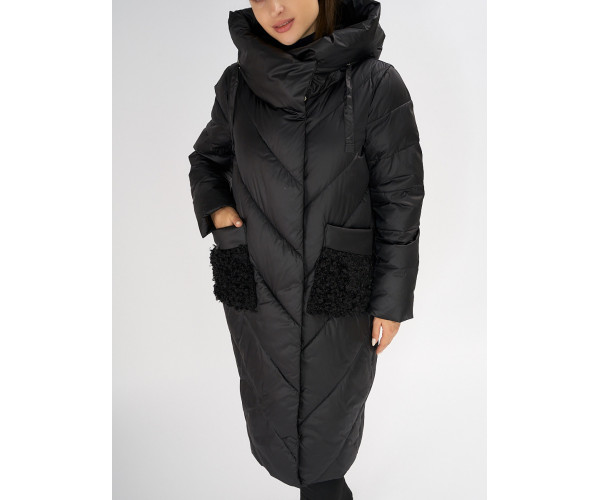 Куртка зимняя черного цвета 72185Ch