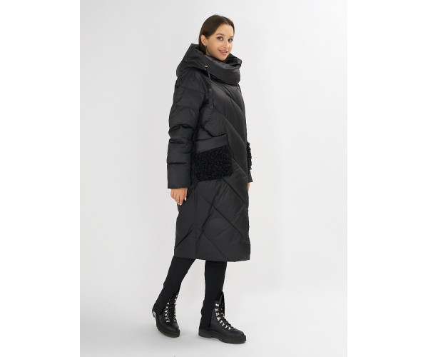 Куртка зимняя черного цвета 72185Ch