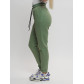 Джоггеры женские на флисе зимние цвета хаки 1097Kh