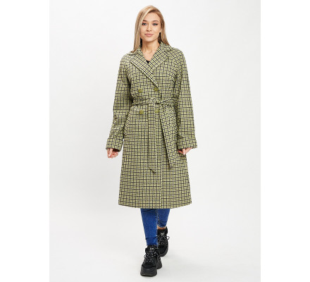 Пальто демисезонное зеленого цвета 42121-1Z