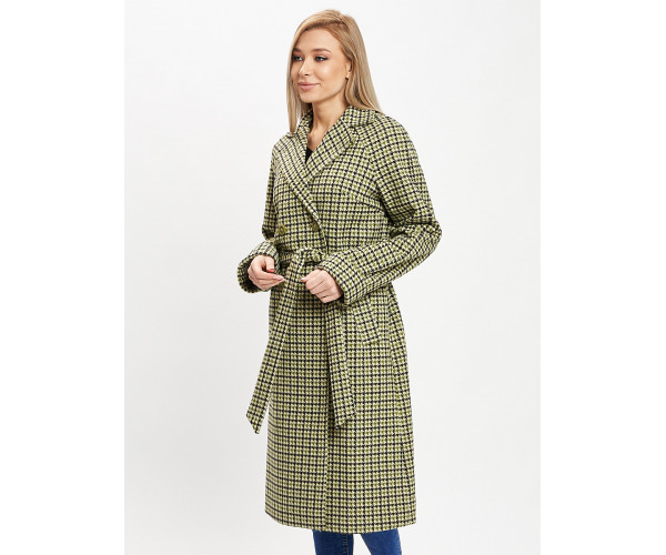 Пальто демисезонное зеленого цвета 42121-1Z