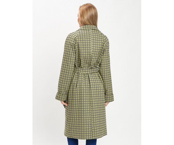 Пальто демисезонное зеленого цвета 42121-1Z