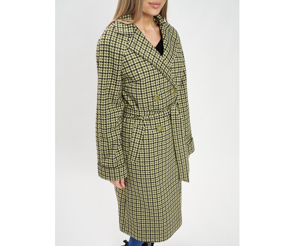 Пальто демисезонное зеленого цвета 42121-1Z