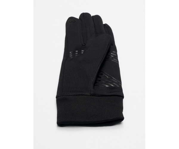 Спортивные перчатки демисезонные женские черного цвета 644Ch