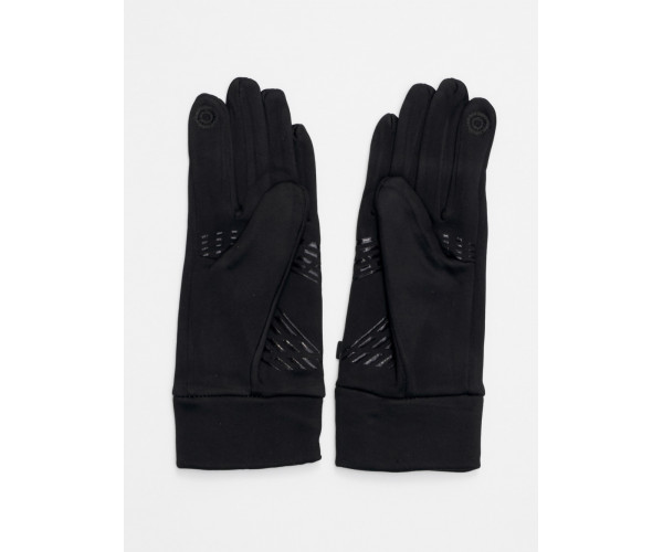 Спортивные перчатки демисезонные женские черного цвета 644Ch