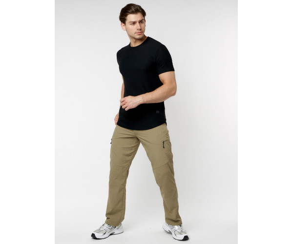 Однотонная футболка черного цвета 221063Ch