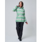 Женский зимний горнолыжный костюм салатового цвета 01937Sl