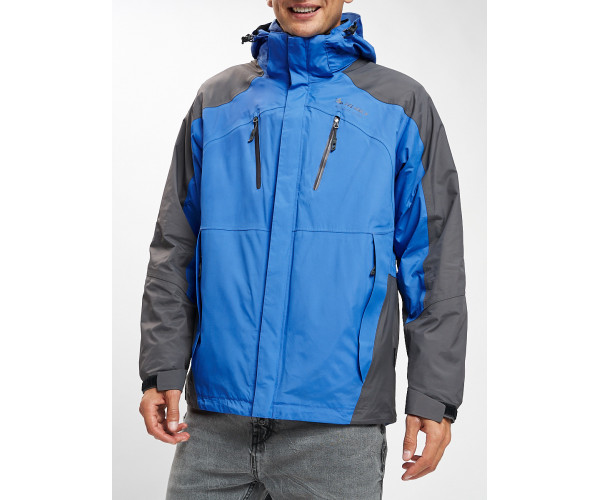 Куртка демисезонная 3 в 1 синего цвета 12005S