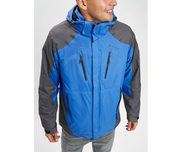 Куртка демисезонная 3 в 1 синего цвета 12005S