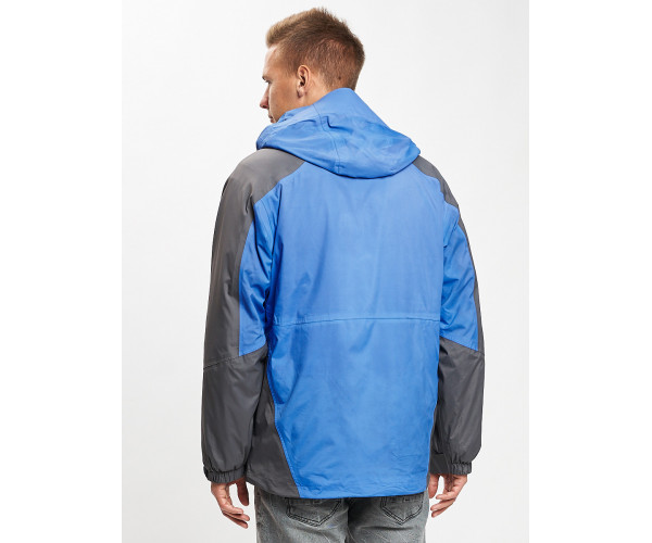 Куртка демисезонная 3 в 1 синего цвета 12005S