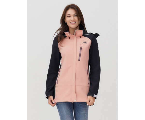 Ветровка  женская розового цвета 2030R