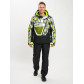 Горнолыжный костюм анорак мужской зеленого цвета 077027Z