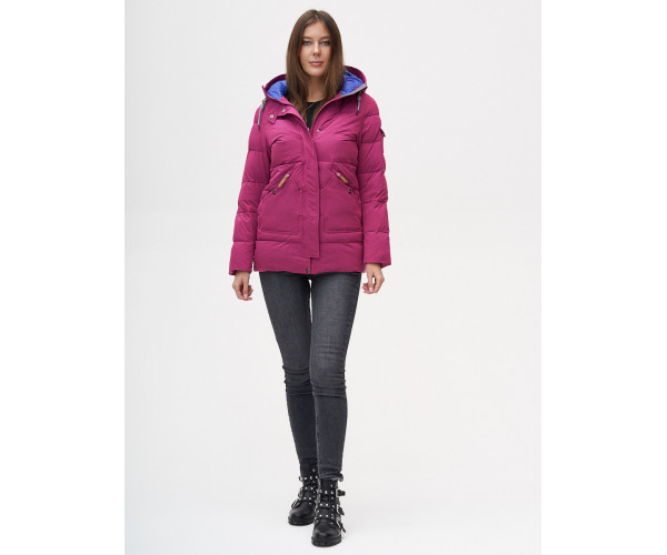 Куртка зимняя  малинового цвета 2080M