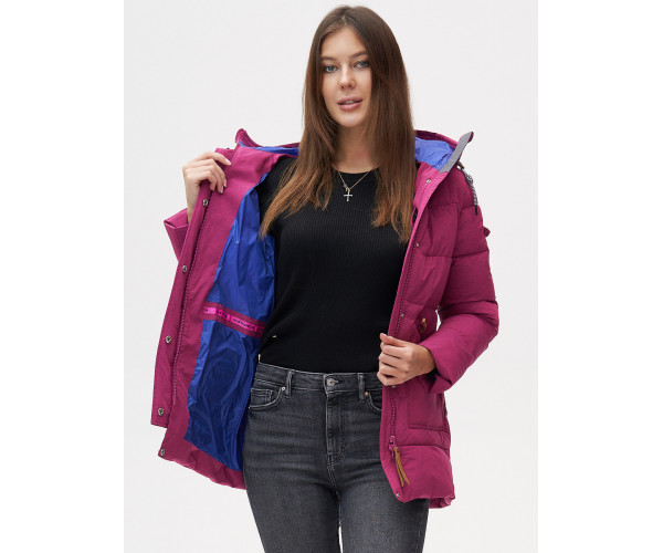 Куртка зимняя  малинового цвета 2080M