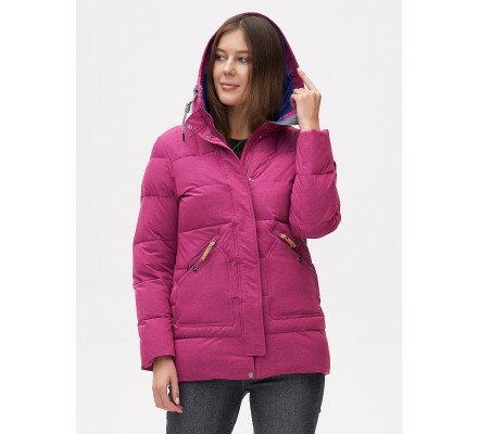 Куртка зимняя  малинового цвета 2080M