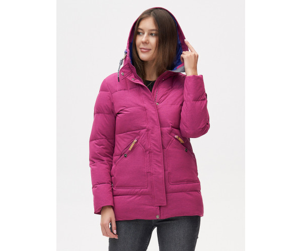 Куртка зимняя  малинового цвета 2080M