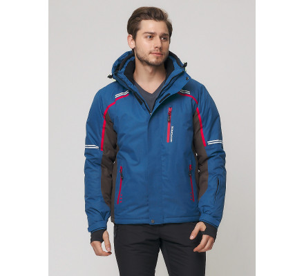 Мужская зимняя горнолыжная куртка  синего цвета 1971-1S