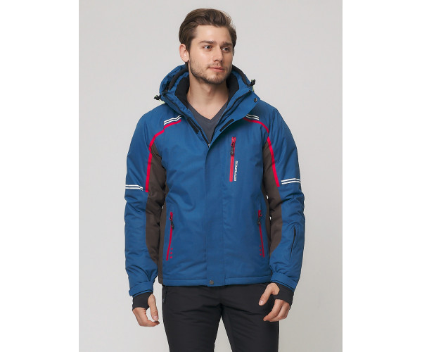 Мужская зимняя горнолыжная куртка  синего цвета 1971-1S