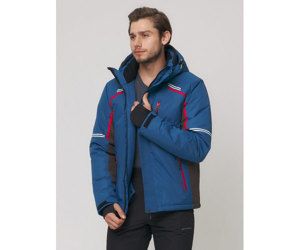 Мужская зимняя горнолыжная куртка  синего цвета 1971-1S