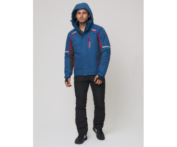 Мужская зимняя горнолыжная куртка  синего цвета 1971-1S