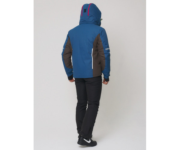 Мужская зимняя горнолыжная куртка  синего цвета 1971-1S